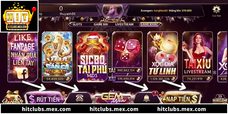 Kho game đồ sộ, cập nhật liên tục